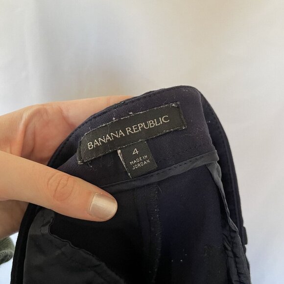 Banana Republic blue sailor style shorts comfortable pockets women's size 4 - Picture 6 of 7